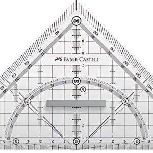 FABER-CASTELL Equerre géométrique GRIP grand, avec poignée