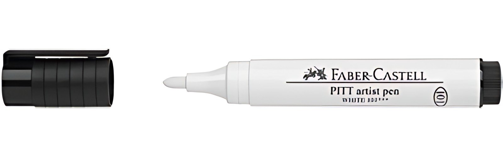 FABER-CASTELL Feutre PITT artist pen, blanc