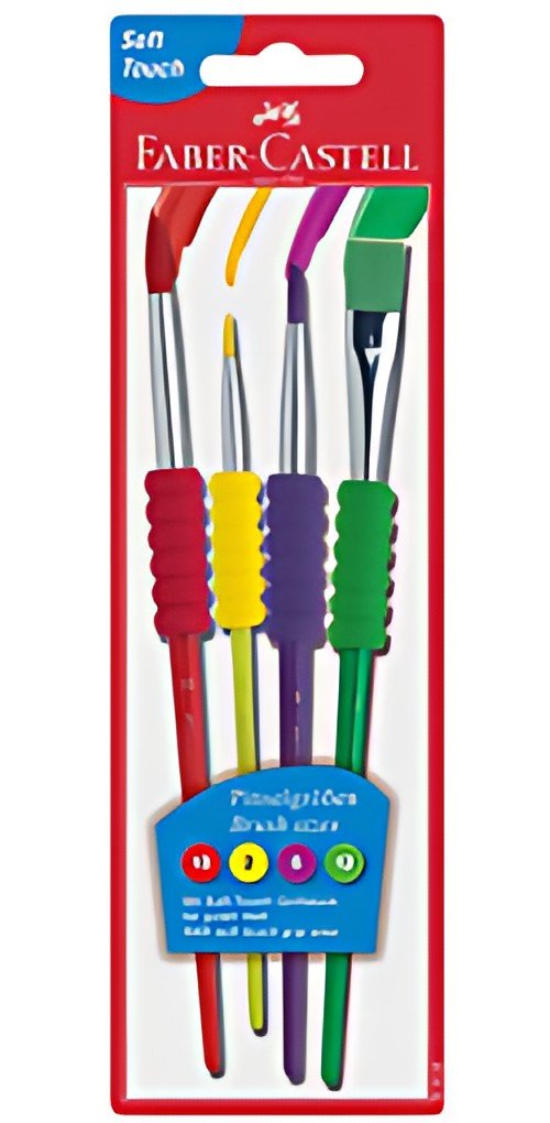 FABER-CASTELL Kit de pinceau à poils synthétiques