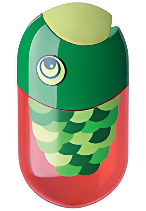 FABER-CASTELL Taille-crayon double "poisson", rouge/vert