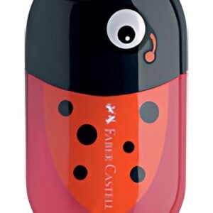 FABER-CASTELL Taille-crayon double "coccinelle", rouge/noir