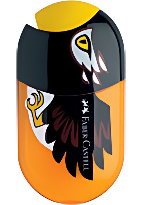 FABER-CASTELL Taille-crayon double "aigle", orange/noir