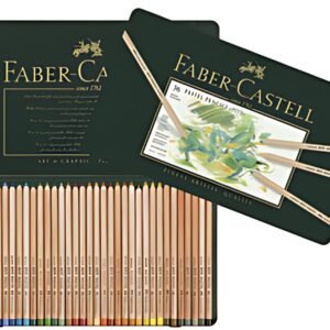 FABER-CASTELL Crayons de couleur PITT PASTELL, étui de 36 en