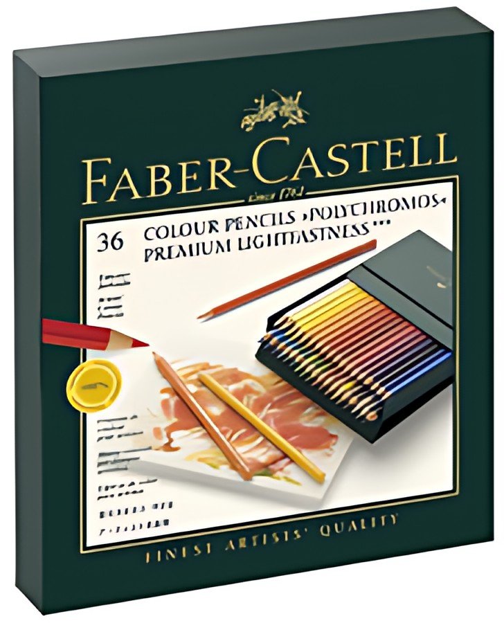FABER-CASTELL Crayons de couleur POLYCHROMOS,boîte d'atelier