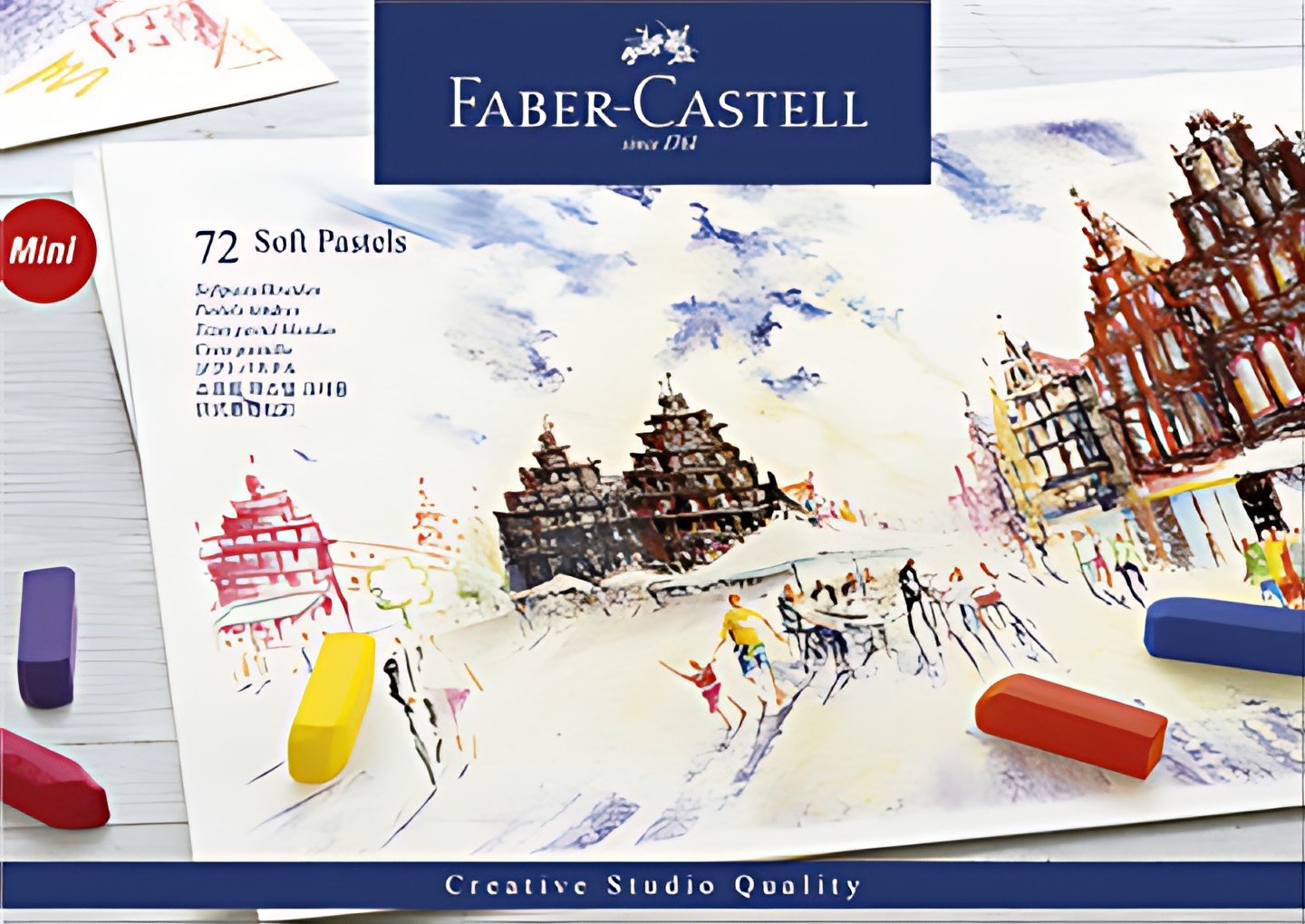 FABER-CASTELL Pastel tendre CREATIVE STUDIO, étui de 72