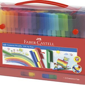 FABER-CASTELL Stylo feutre CONNECTOR PEN, coffret de 60