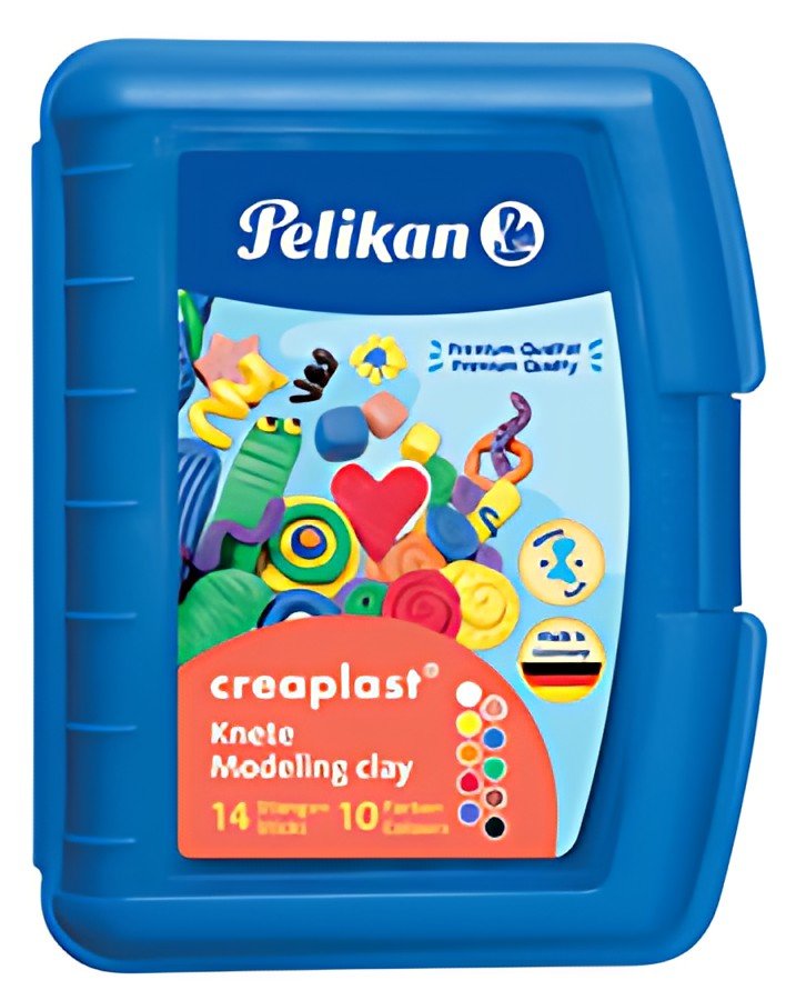 Pelikan Pâte à modeler Creaplast, boîte de 14, bleu
