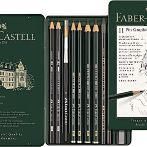 FABER-CASTELL Kit PITT GRAPHITE petit, étui de 9 pièces