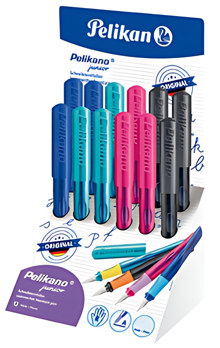 Pelikan Stylo plume Pelikano Junior P67D, dans un présentoir