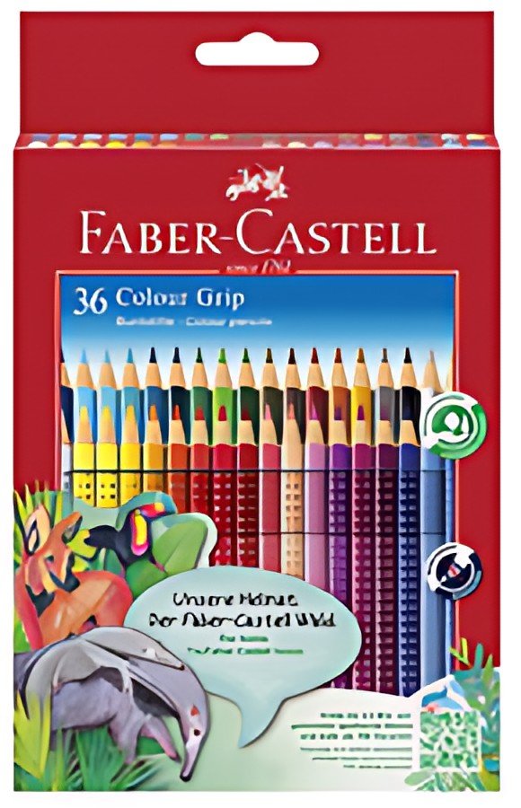 FABER-CASTELL Crayons de couleur Colour GRIP, étui de 36
