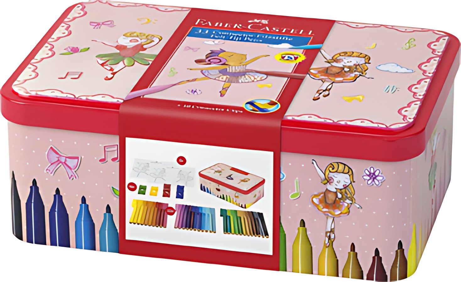 FABER-CASTELL Feutres CONNECTOR PEN, boîte ballerine de 33