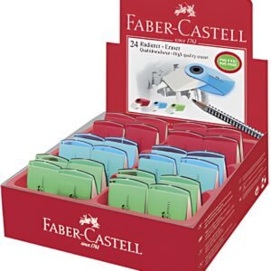 FABER-CASTELL Gomme en plastique "SLEEVE MINI", assorti