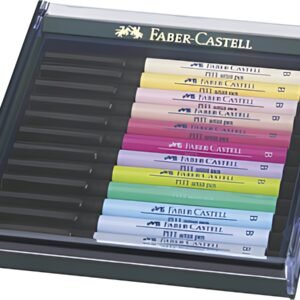 FABER-CASTELL Feutre PITT artist pen, étui de 12