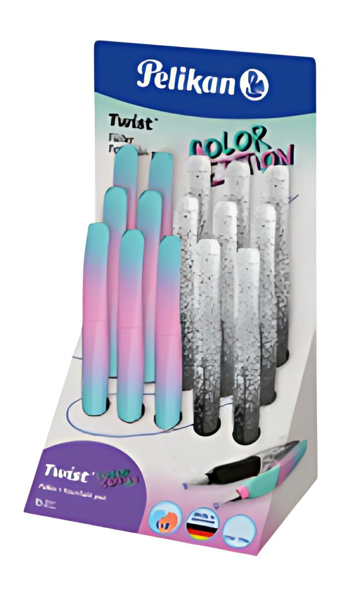Pelikan Twist Stylo plume Color Edition, présentoir