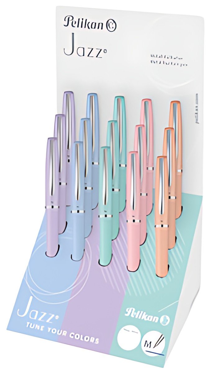 Pelikan Stylo à bille Jazz Pastell, présentoir de 15