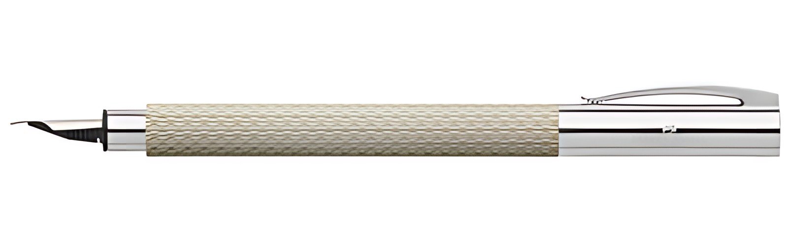 FABER-CASTELL Stylo plume Ambition OpArt White Sand