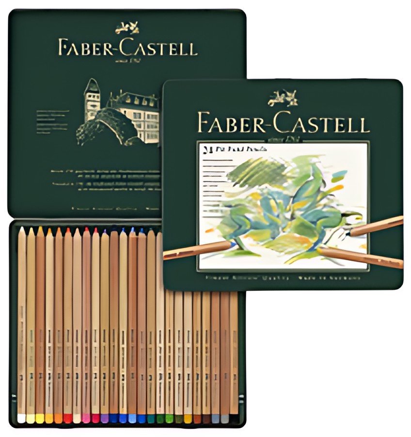 FABER-CASTELL Crayons de couleur PITT PASTELL, ètui de 24