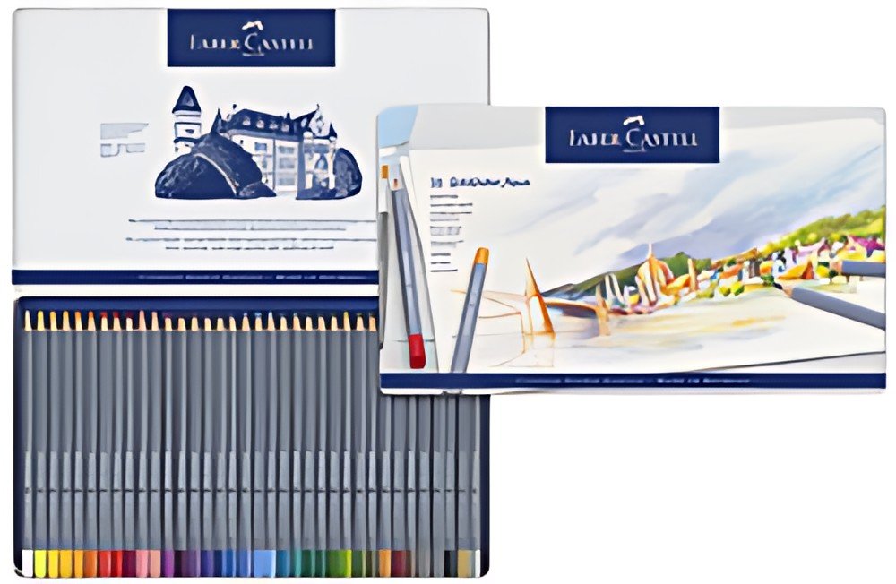 FABER-CASTELL Crayons de couleur aquarellables GOLDFABER