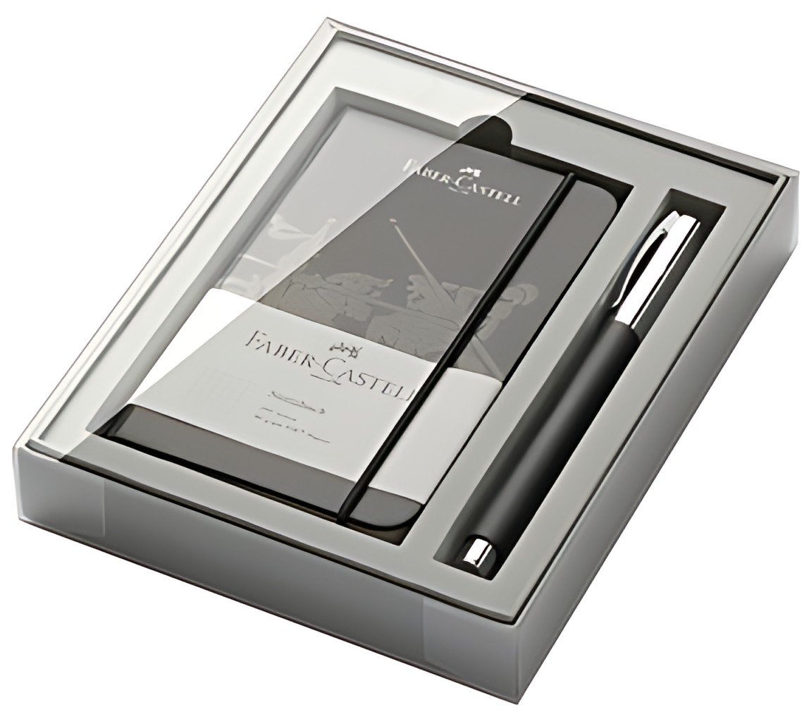 FABER-CASTELL Set d'écriture Ambition résine, noir