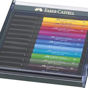 FABER-CASTELL Feutre PITT artist pen, ètui de 12