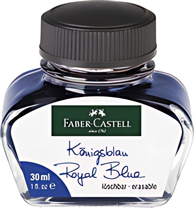 FABER-CASTELL Flacon d'encre, contenu: 30 ml, bleu roy
