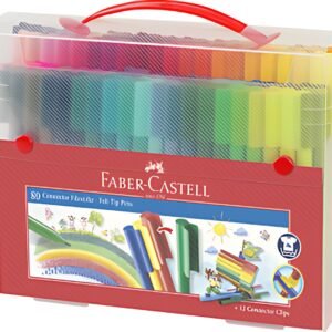 FABER-CASTELL Stylo feutre CONNECTOR PEN, coffret de 80