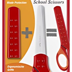 FABER-CASTELL Ciseaux scolaires GRIP, en blister, rouge