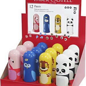FABER-CASTELL Combi gomme - taille-crayon Faces, présentoir