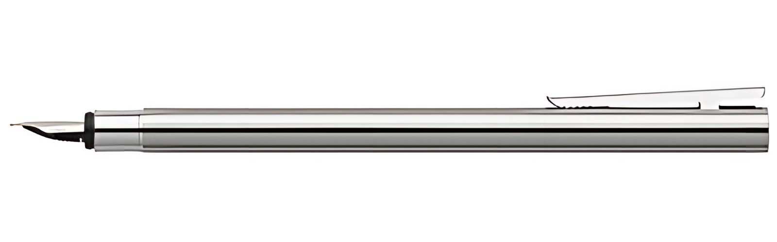 FABER-CASTELL Stylo plume NEO Slim acier inox, brillant, EF