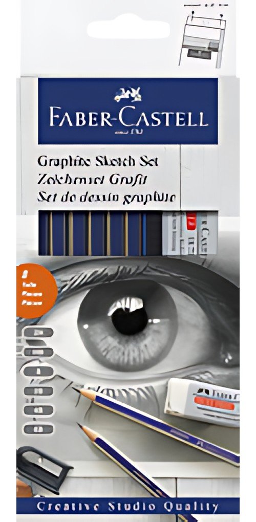 FABER-CASTELL Set d'esquisse GOLDFABER, 8 pièces
