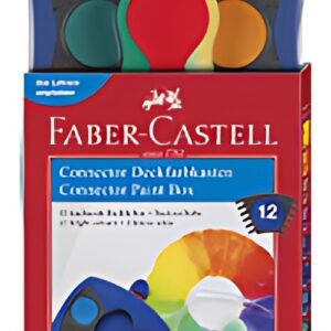 FABER-CASTELL Palette de peinture CONNECTOR 12 couleurs bleu