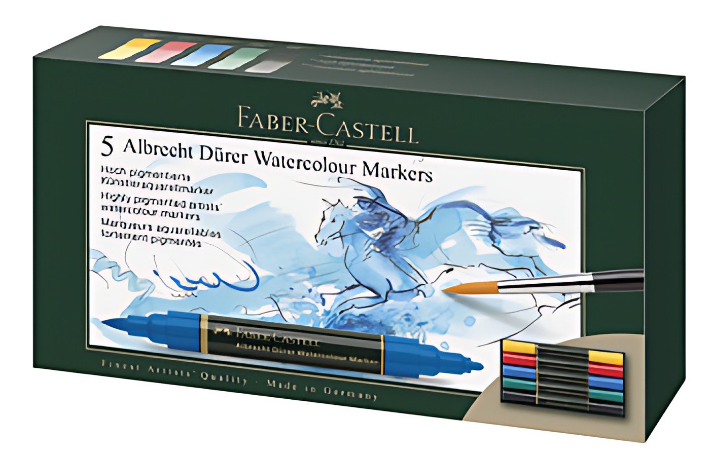 FABER-CASTELL Marqueur aquarelle ALBRECHT DÜRER, étui de 5