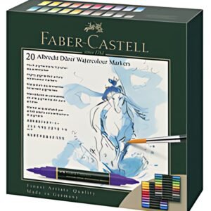 FABER-CASTELL Marqueur aquarelle ALBRECHT DÜRER, étui de 20