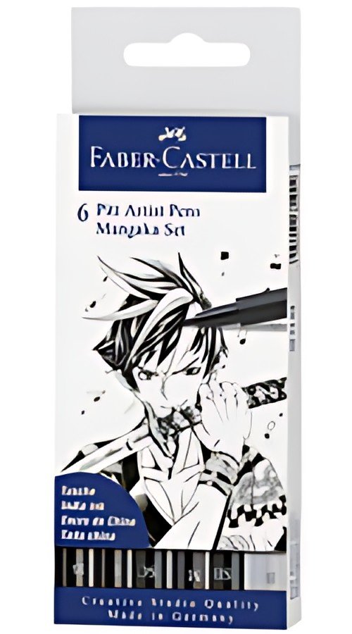 FABER-CASTELL Feutre encre de Chine PITT artist pen étui 6