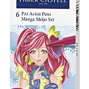 FABER-CASTELL Feutre PITT artist pen Manga Shôjo, étui de 6