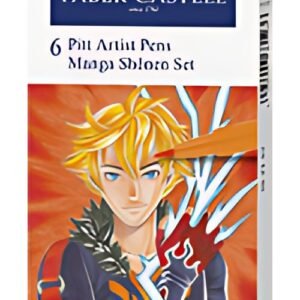 FABER-CASTELL Feutre PITT artist pen Manga Shônen, étui de 6
