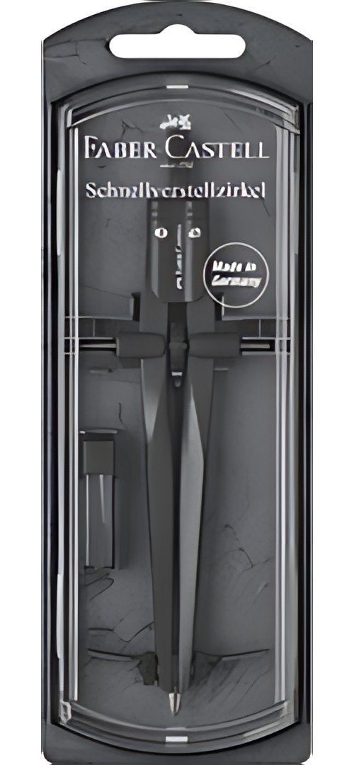 FABER-CASTELL Compas à réglage rapide STREAM, noir
