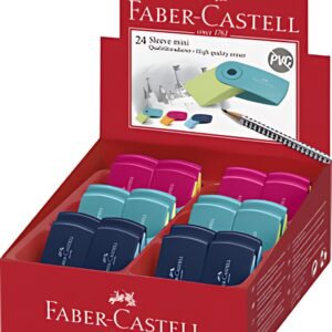FABER-CASTELL Gomme en plastique SLEEVE MINI, assorti