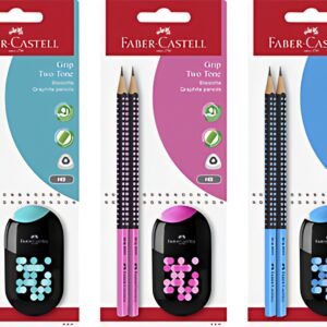 FABER-CASTELL Kit d'écriture GRIP TWO TONE, carte blister