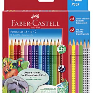 FABER-CASTELL Crayon couleur triangle ColourGRIP, étui promo