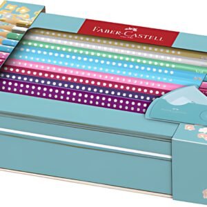 FABER-CASTELL Crayon couleur triangle GRIP SPARKLE, étui
