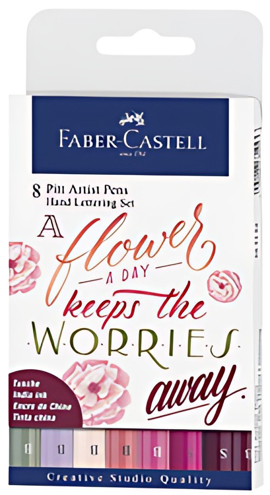 FABER-CASTELL Feutre PITT artist pen, étui de 8