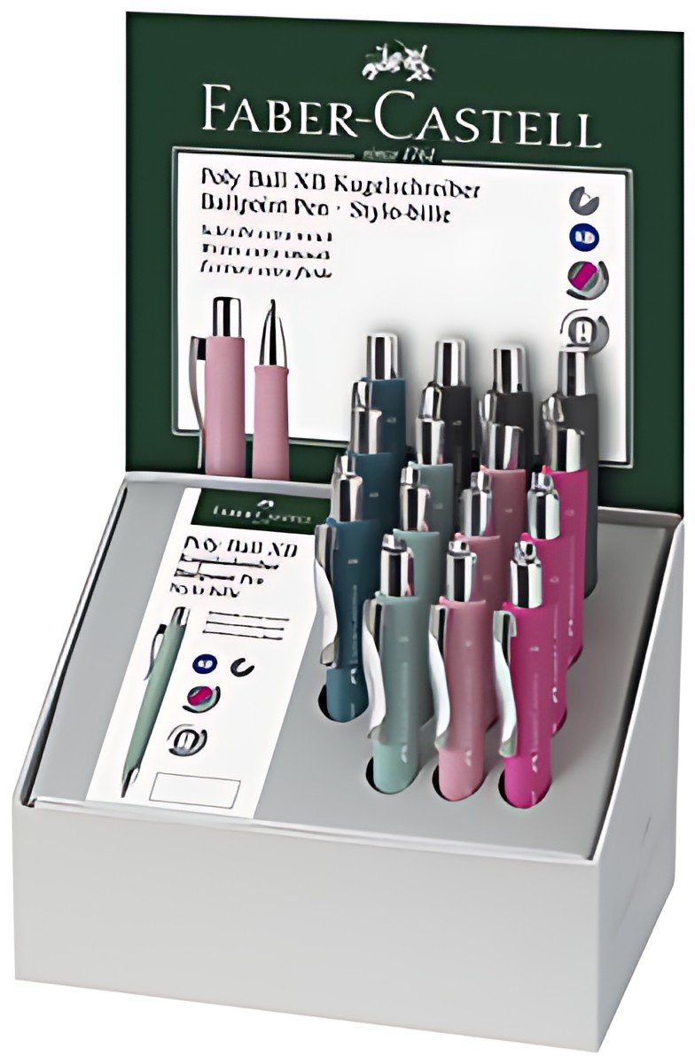 FABER-CASTELL Stylo-bille POLY BALL XB, présentoir