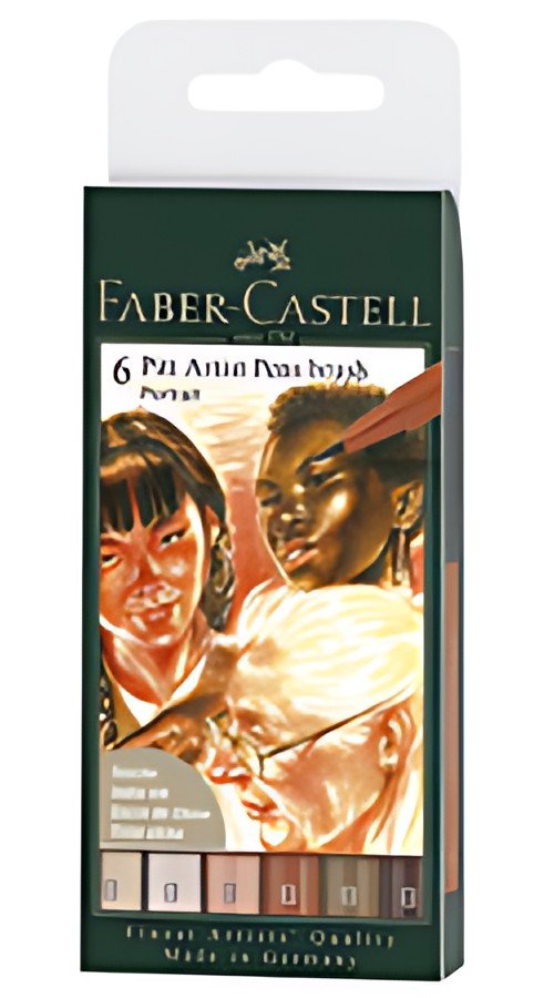 FABER-CASTELL Feutre PITT artist pen, étui "Portrait"