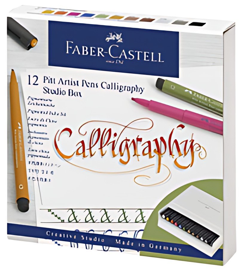 FABER-CASTELL Feutre PITT Artist Pen, boîte studio de 12