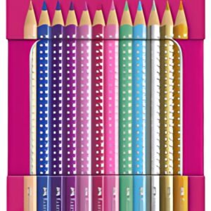 FABER-CASTELL Crayons de couleur triangulaires SPARKLE