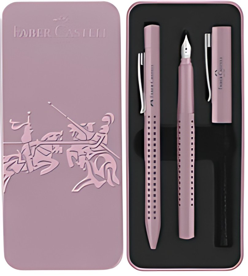 FABER-CASTELL Set d'écriture GRIP 2010 Harmony, rose