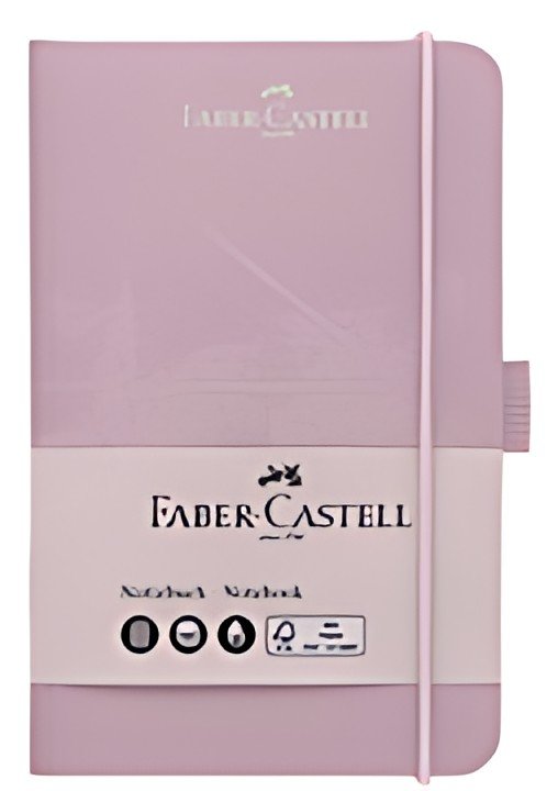 FABER-CASTELL Carnet, A6, quadrillé, rose