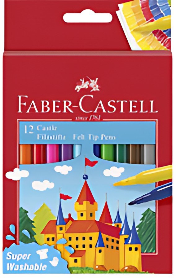 FABER-CASTELL Feutre CASTLE, étui carton de 12 pièces