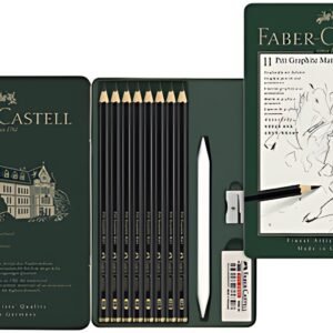 FABER-CASTELL Kit PITT GRAPHITE Matt, étui de 11 pièces